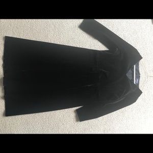Lands End Black velvet dress size 10